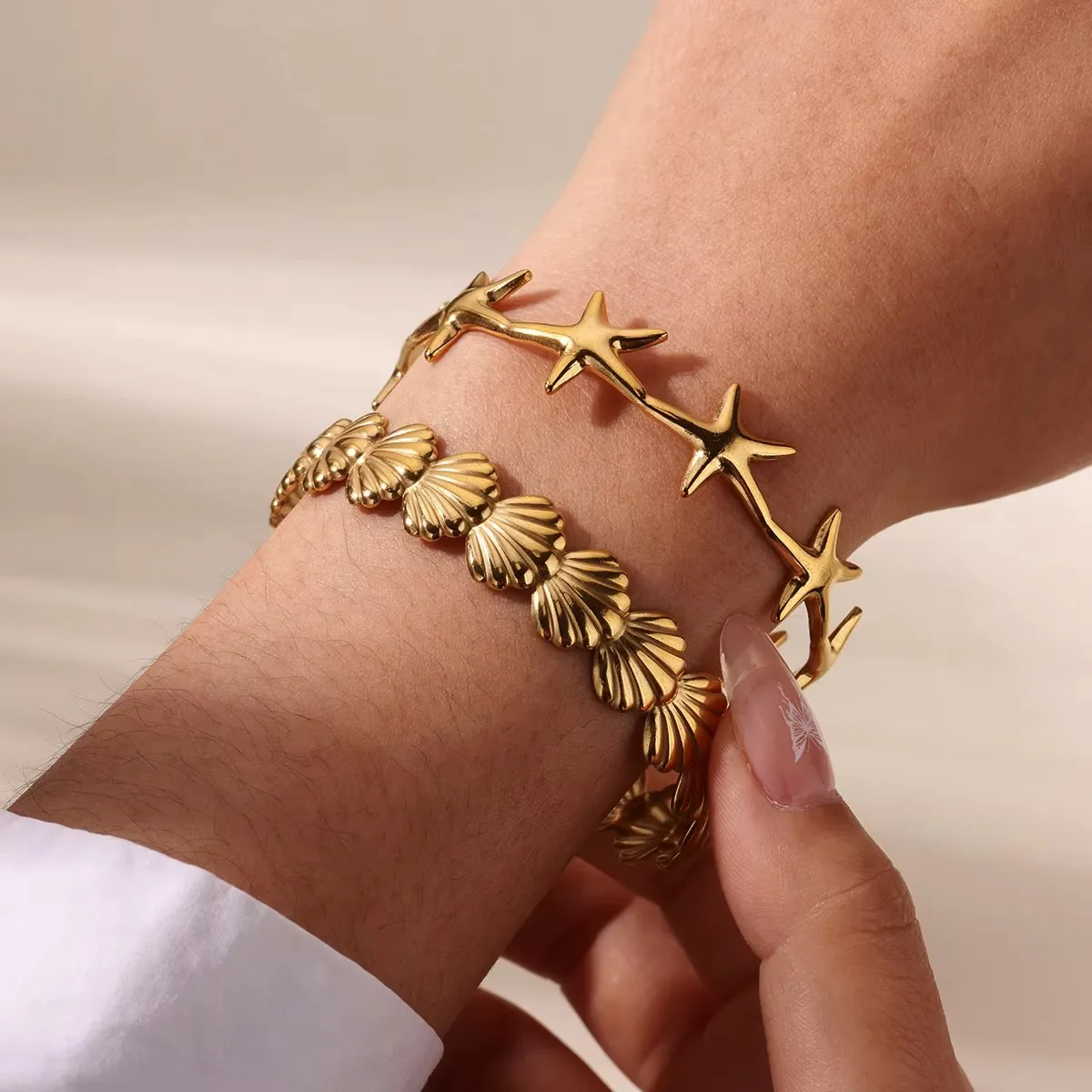 Shell Cuff Bracelets For Women