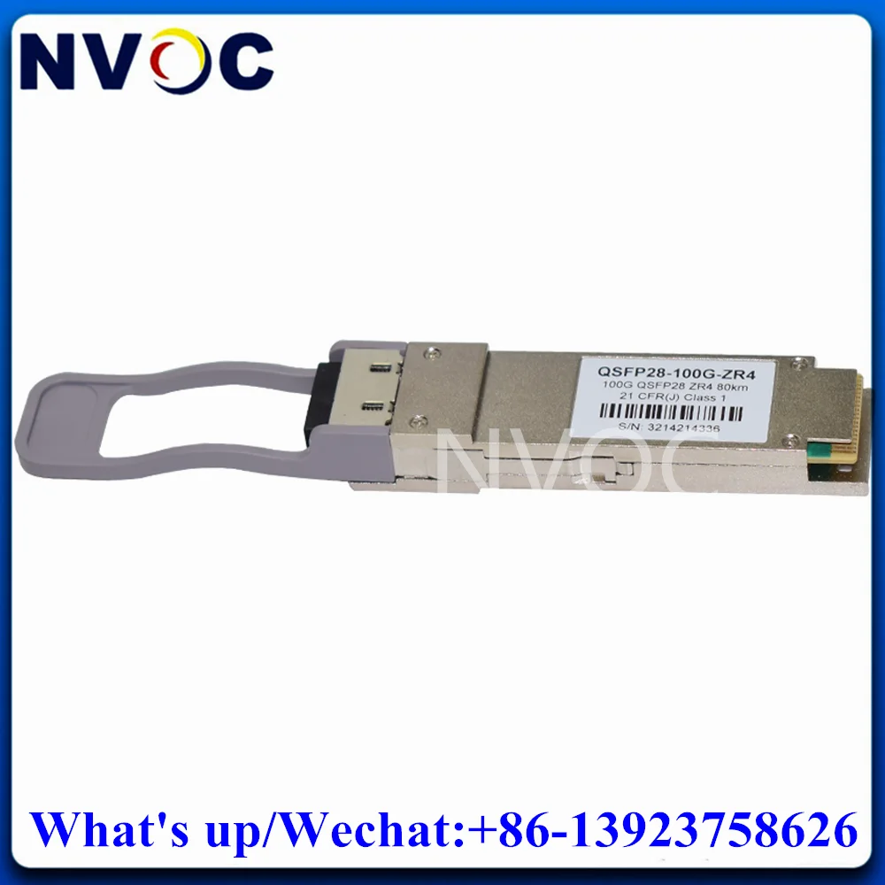 100G Qsfp28 Lan Wdm Zr4 80Km 5.5W Lc Sfp Transcevier, 1310Nm Area Locale Rete Data Center Modulo In Fibra