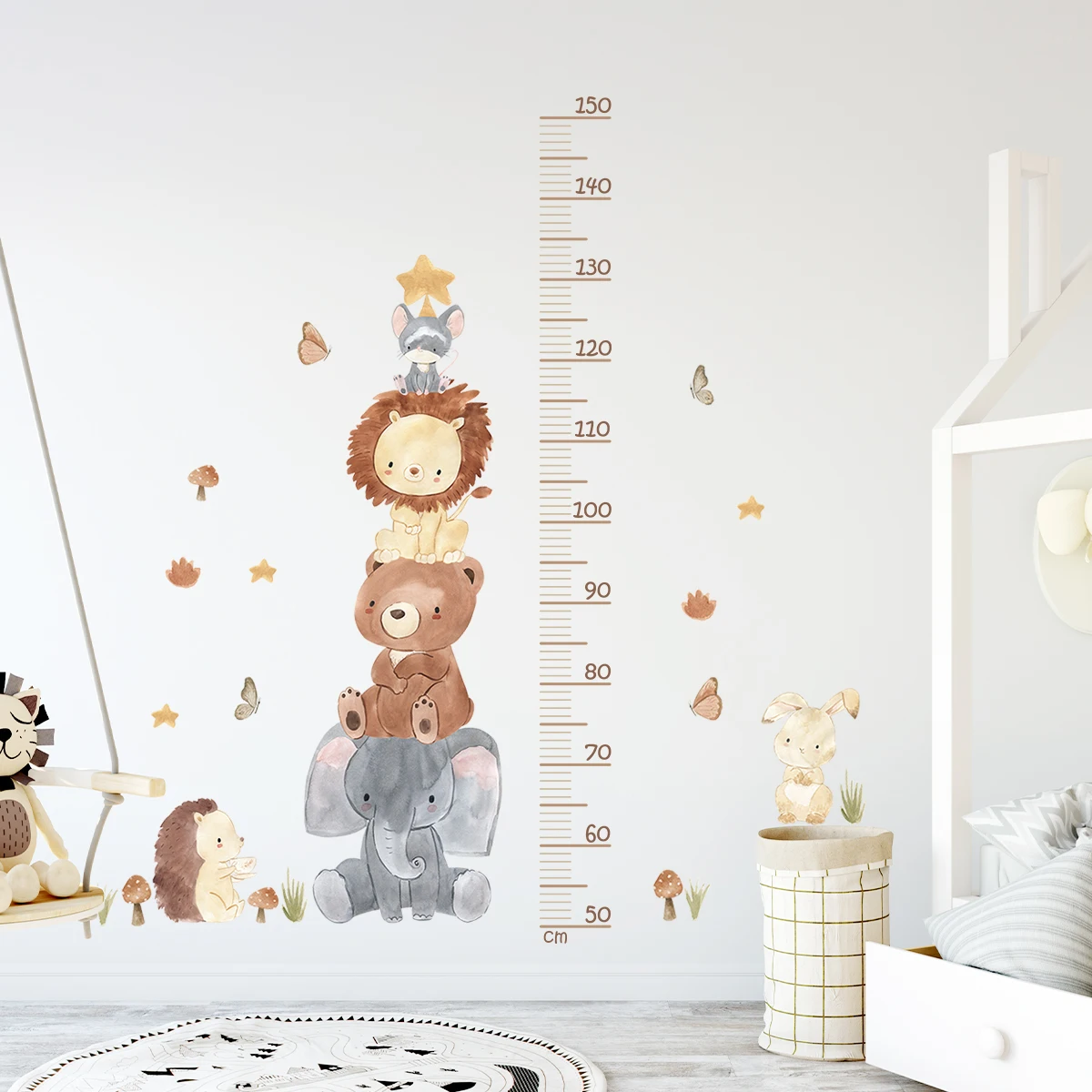 Animal Height Ruler Wall Stickers 18