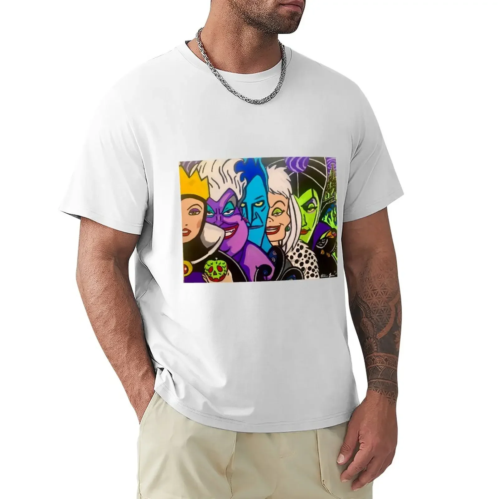 

Villains T-Shirt oversized korean fashion tops t shirt for men