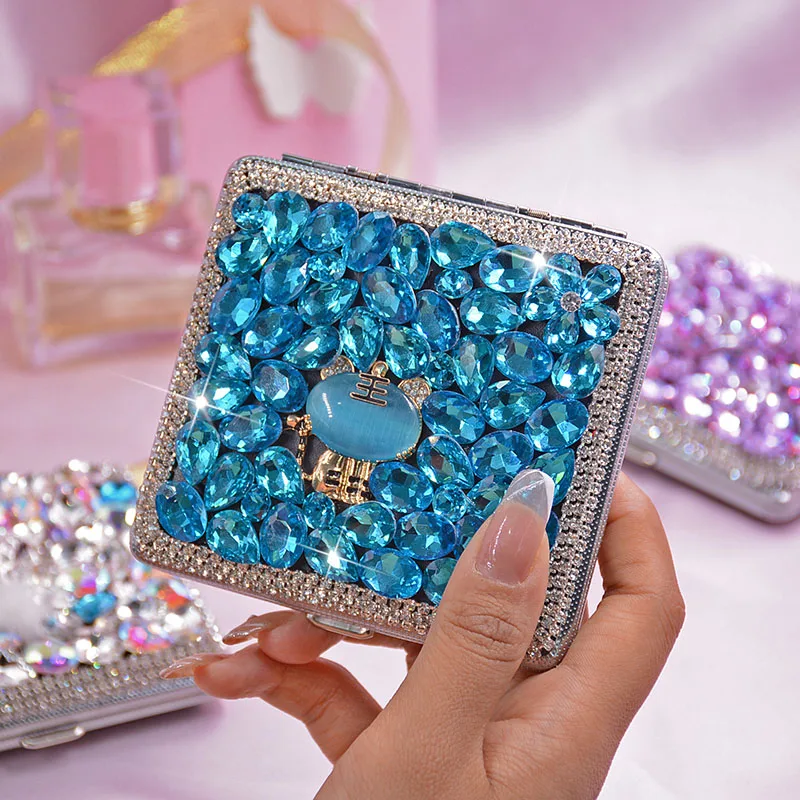 SAVORI Cigarette Case for Women Men, Metal Cigarette Holder Bling Crystal  Double Sided Cigarette Box…See more SAVORI Cigarette Case for Women Men