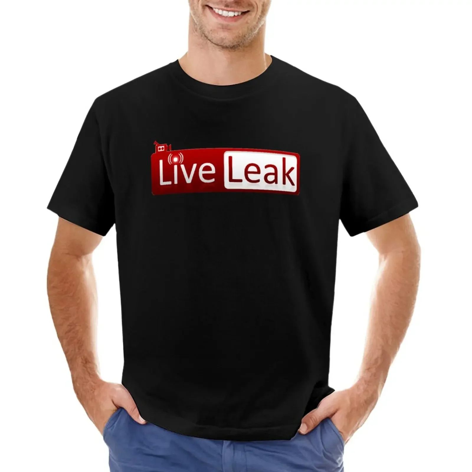 

Live Leak Website fan logo T-Shirt custom t shirts design your own tshirts for men