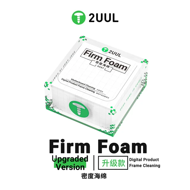 قطع إسفنج تنظيف 2UUL SC07 Firm Foam (عالي الكثافة) – 500 قطعة 1
