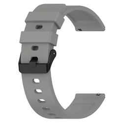 Silicone Strap 20mm Smart Watch Bracelet Wristband for 20mm universal (GRAY)