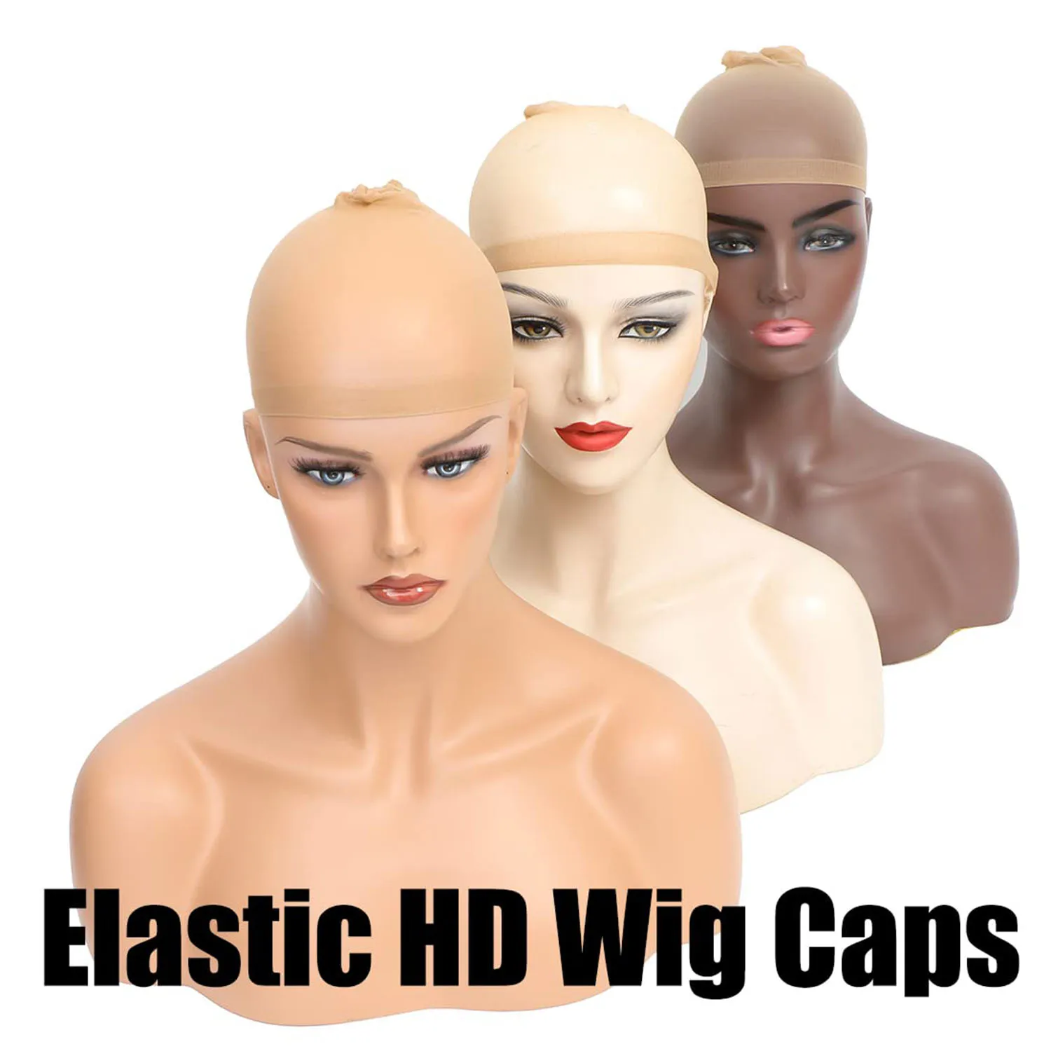 6 Pcs Transparent HD Wig Cap, Wig Cap Stocking Cap Sheer Wig Cap Thin Nylon Cap HD Thin Wig Cap(3Pack/6PCS) images - 6