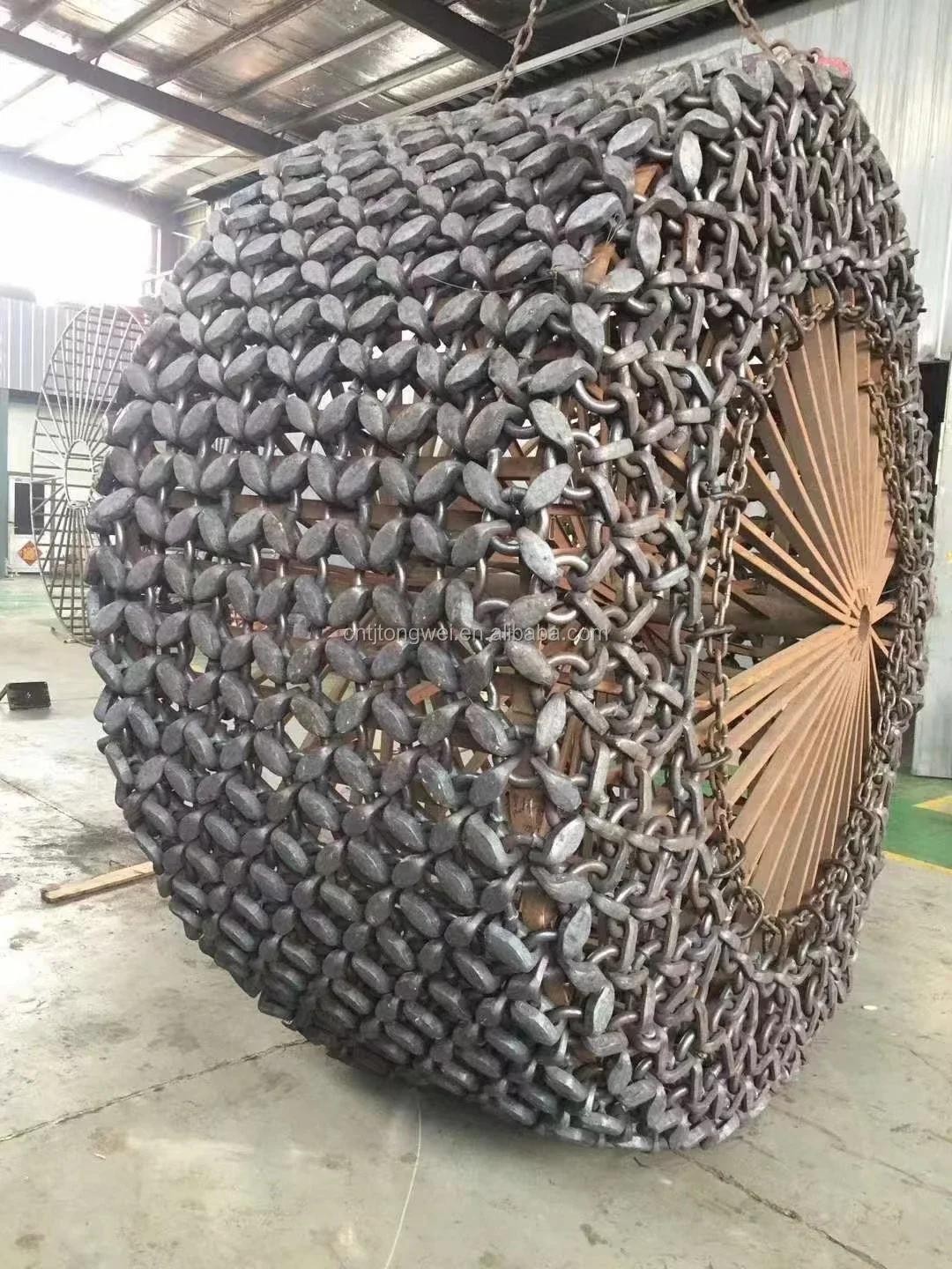 23.5r25 wheel loader tyre snow chain used in snowice muddy