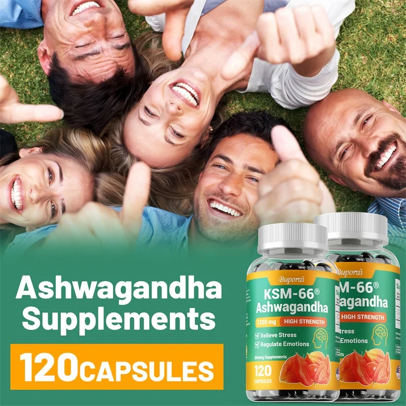 KSM-66 Ashwagandha Relieve Stress Replenish Energy and Regulate Emotions