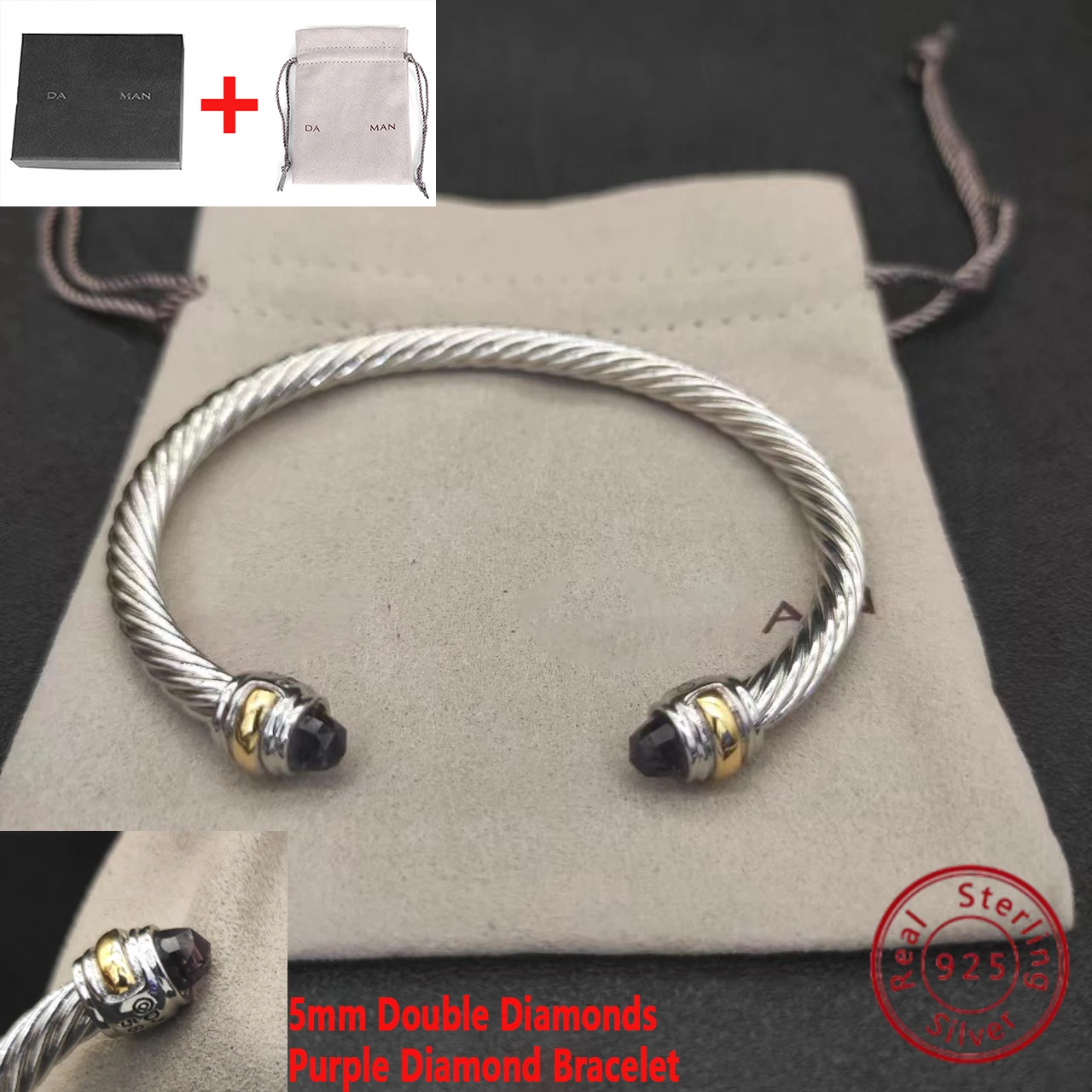 

Поразите своих гостей стильным и универсальным серебряным браслетом 925 пробы-потрясающий предмет искусства для любой моды