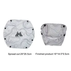 Portable Outdoor Lightweight Folding Tableware Set - Heatproof, Food-Grade, Easy-to-Clean (White bowl)