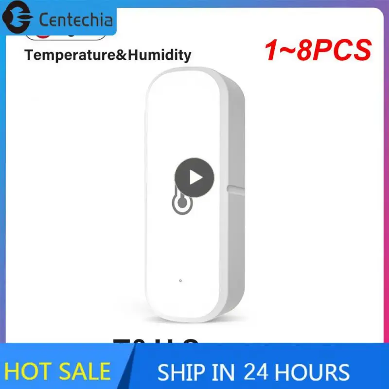

1~8PCS Tuya ZigBee Smart Temperature And Humidity Sensor Battery Powered ZigBee Smart Home Security Work With Alexa Home
