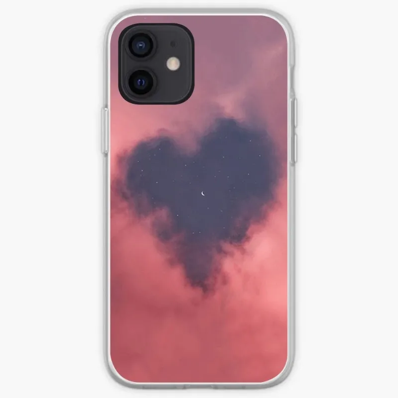 Милый чехол для телефона Kawaii Sky Space IPhone 13 12 11 XS X 8 7 6 Plus Mini Pro Max SE 2022 мягкий прозрачный