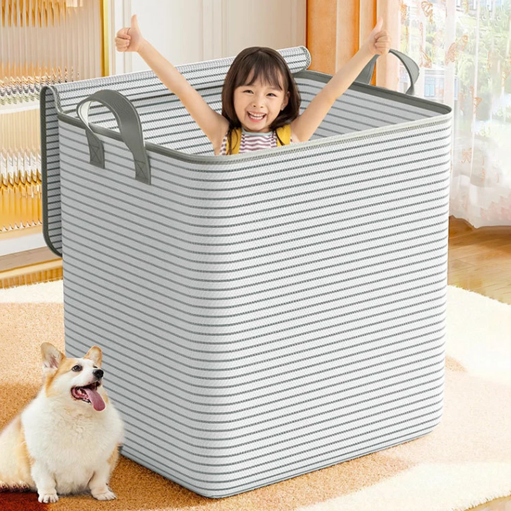 Extra Large Storage Bag Breathable Foldable Blanket Storage Bag Dustproof Closet Clothes Organizer for Blankets Clothes Sweaters