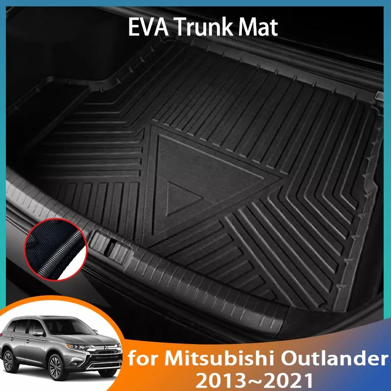 

EVA for Mitsubishi Outlander 3 5set 2013~2021 Accessories Car Rear Trunk Mat Floor Tray Liner Cargo Boot Carpet Mud Mats Parts