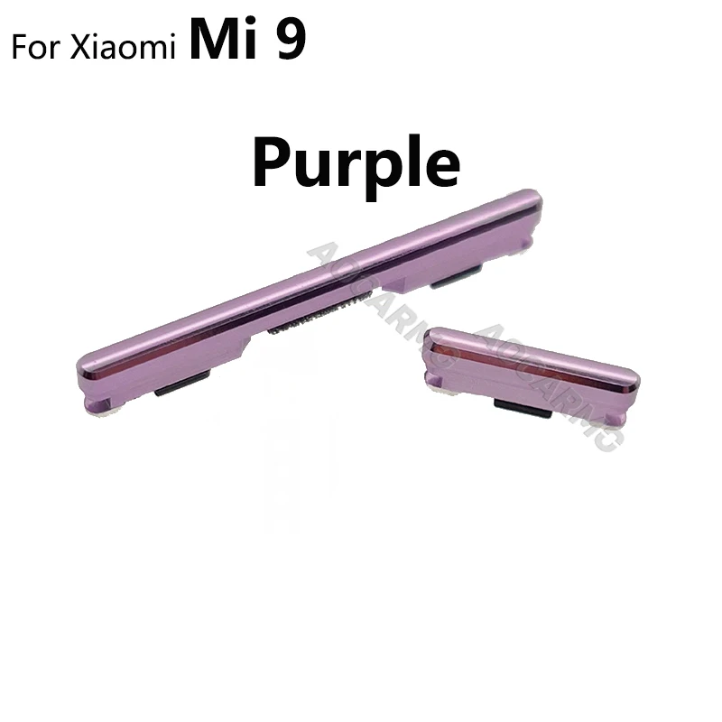 Aocarmo Side Button Key Volume For Xiaomi Mi 9 SE mi9 Power ON/OFF Volume Up/Down Replacement Repair Parts