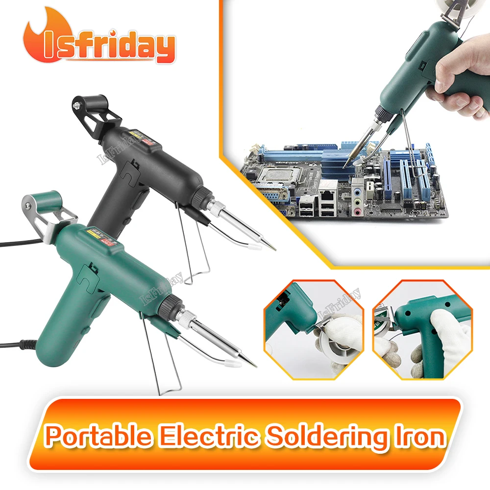 220V/110V Portable Electric Soldering Iron High-power Automatic Tin Feeder Handheld Solder Welding Machine Heating Repair Tools upgraded welding wire feeder mig welder roll wire feed motor 0 6 1 0mm soldering wire feeder industry machine dropshipping