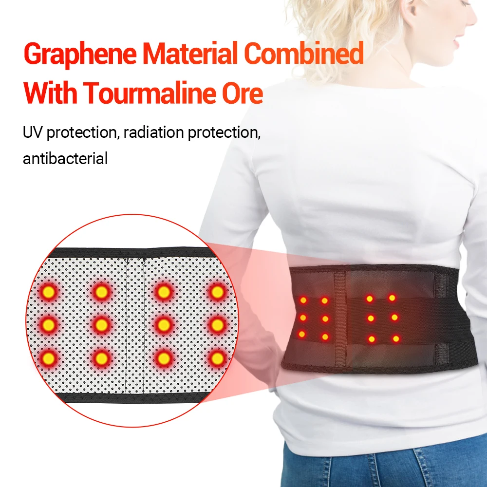 Waist Protector 20pcs Tourmaline Self Heating Magnetic Waist Support Waist Belt Abdomen Belt Lumbar Spine Warm Fever Band