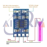 2 pièces contrôleur de Charge solaire MPPT 1A 4.2V 3.7V 18650 LiPo Li-ion Module de batterie au Lithium SD05CRMA panneau solaire de Charge de batterie 6