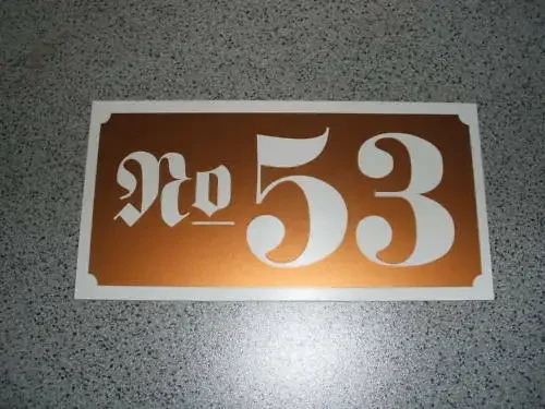 Customized House Number Sign Aluminum Plastic PVC Sign Different Colors Opotions house number signs for Your House