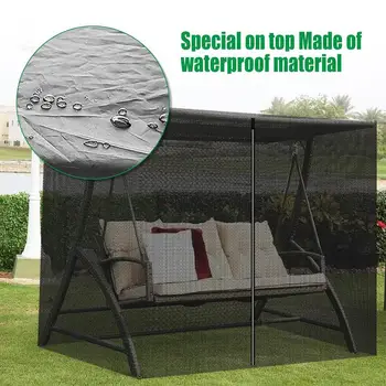 Filet anti-moustiques pour extérieur, filet de balançoire de porche, écran anti-moustiques, rideaux pour jardin 1