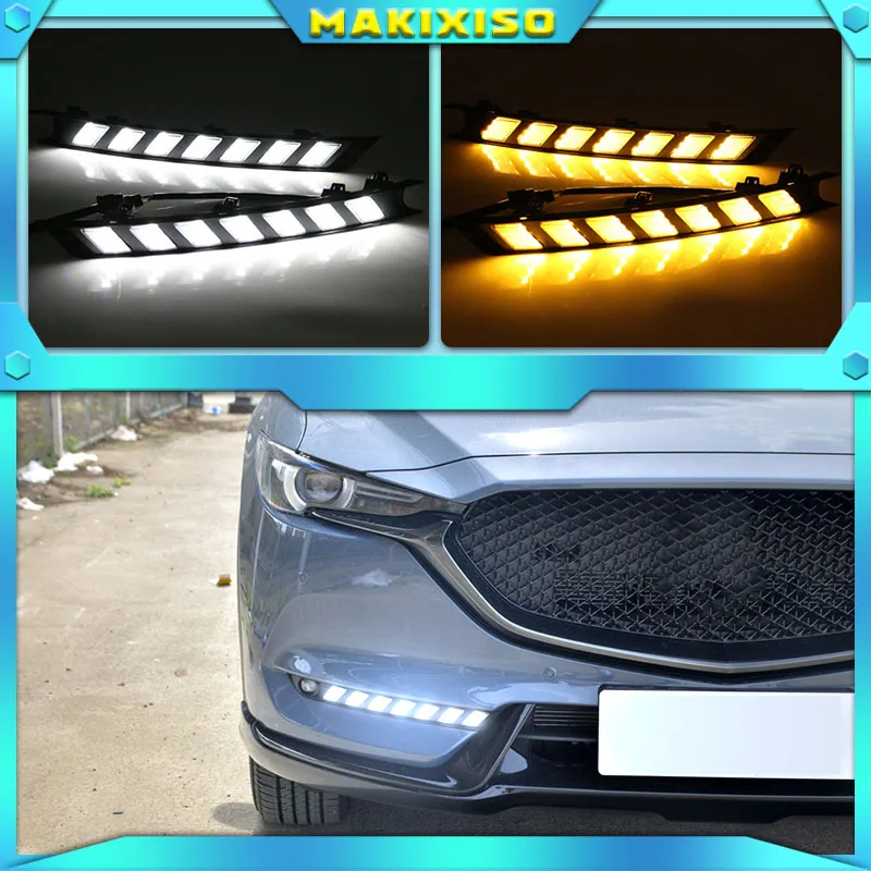 2Pcs For Mazda CX 5 CX5 2017 2018 2019 DRL LED Daytime Running Light