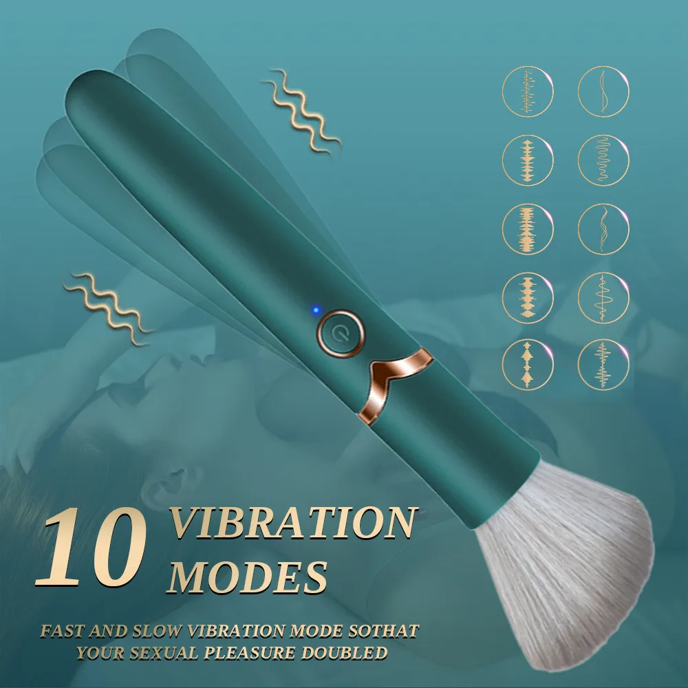 

Vibrator Makeup Brush Bullet Vibrator Dildo G Spot Nipple Clitoral Massager AV Magic Wand Female Masturbation Sex Toys for Women