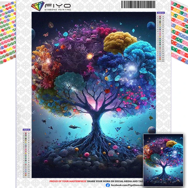 Tree of Life Diamond Art 5D Diamond Painting New Collection Fantasy  Landscape Rhinestones Picture DIY Cross Stitch Home Decor - AliExpress