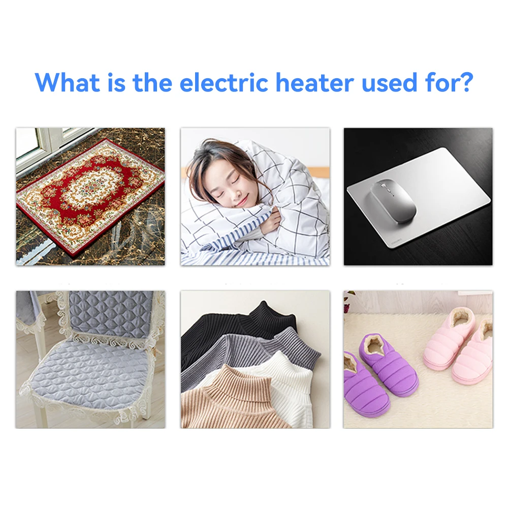 Heating Pad USB Heating Pad Folding Heated Sheet Car Seat Heating Cushion Seat Warmer Waterproof Pet Reptile Animal Winter Warm Heater Mat