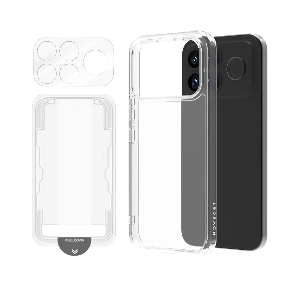 LeReach TOC Transparent TPU Frame with PC Hard Back Cover