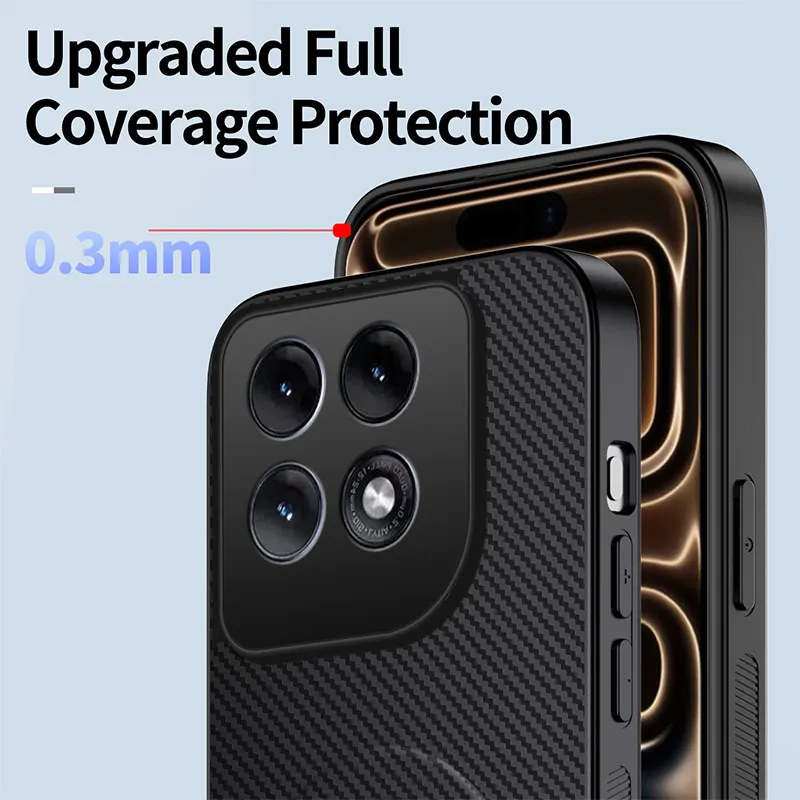 Premium Magsafe Carbon Fiber Texture Stand Cover