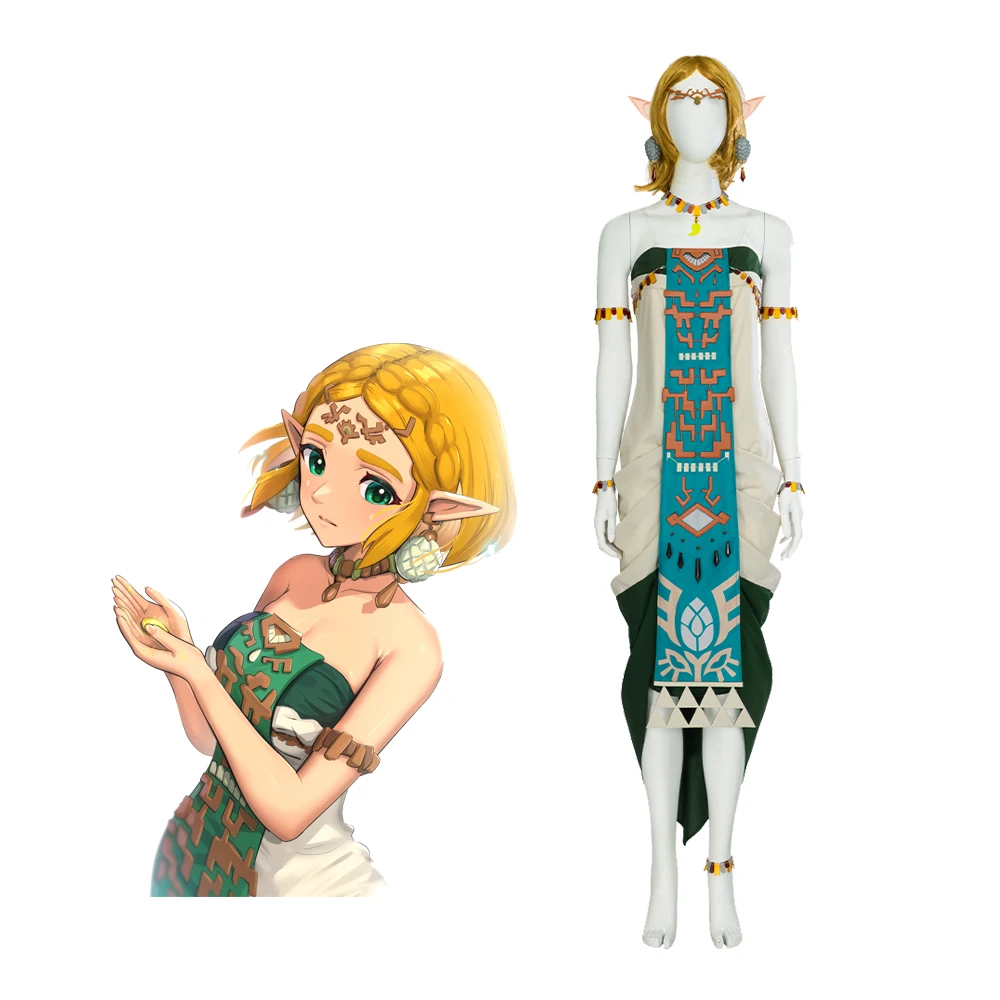 

Tears Of The Kingdom Cosplay Princess Of Legend Costume Adult Women Halloween Role Playing Complete Outfit With Accessories