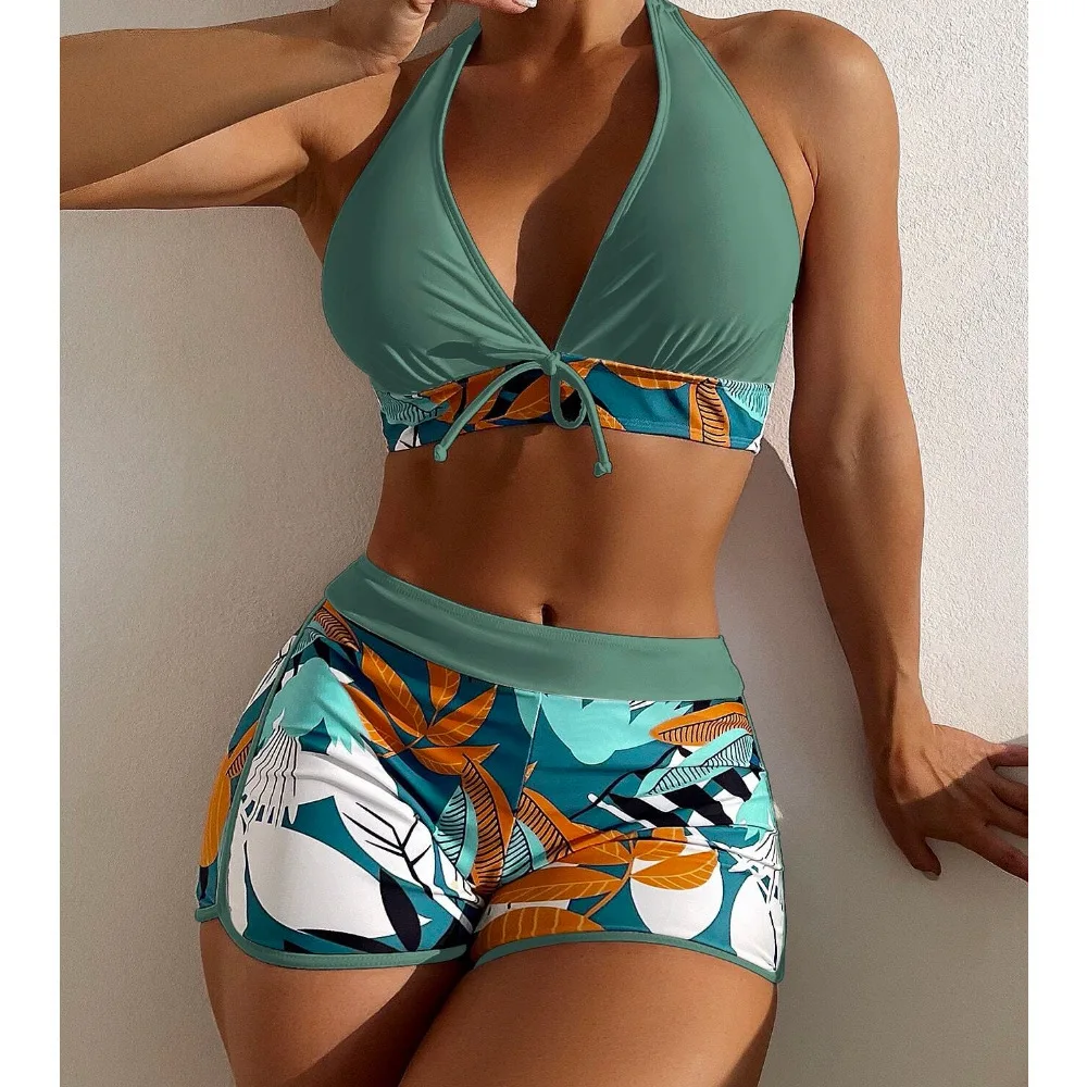 2024 Ladies 2 Pecs Bathing Suit with Print Flowers Swimsuit Bikini Women  Fashion and Sexy Style - AliExpress