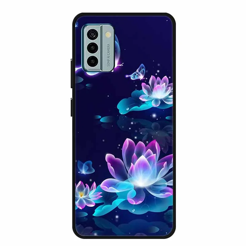 Custodia Per Nokia G22 Con Motivo Floreale Trasparente – TPU Morbido TA-1516 – Protezione Antigraffio - 3