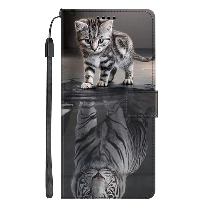 Elegant Flip Leather Wallet Cover with Stand - Premium Protection Case and Card Holder