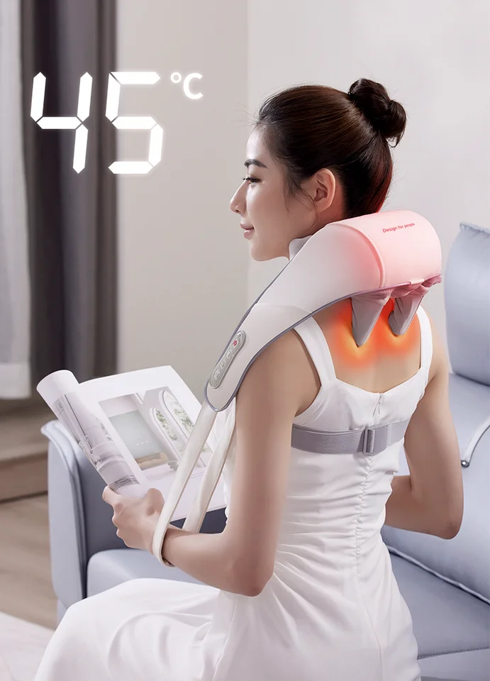 Electric Massage Shawl Neck Shoulder Anti-stress Relaxation Clip Cervical  Relieve Wireless Neck Massager For Pain Relief Care