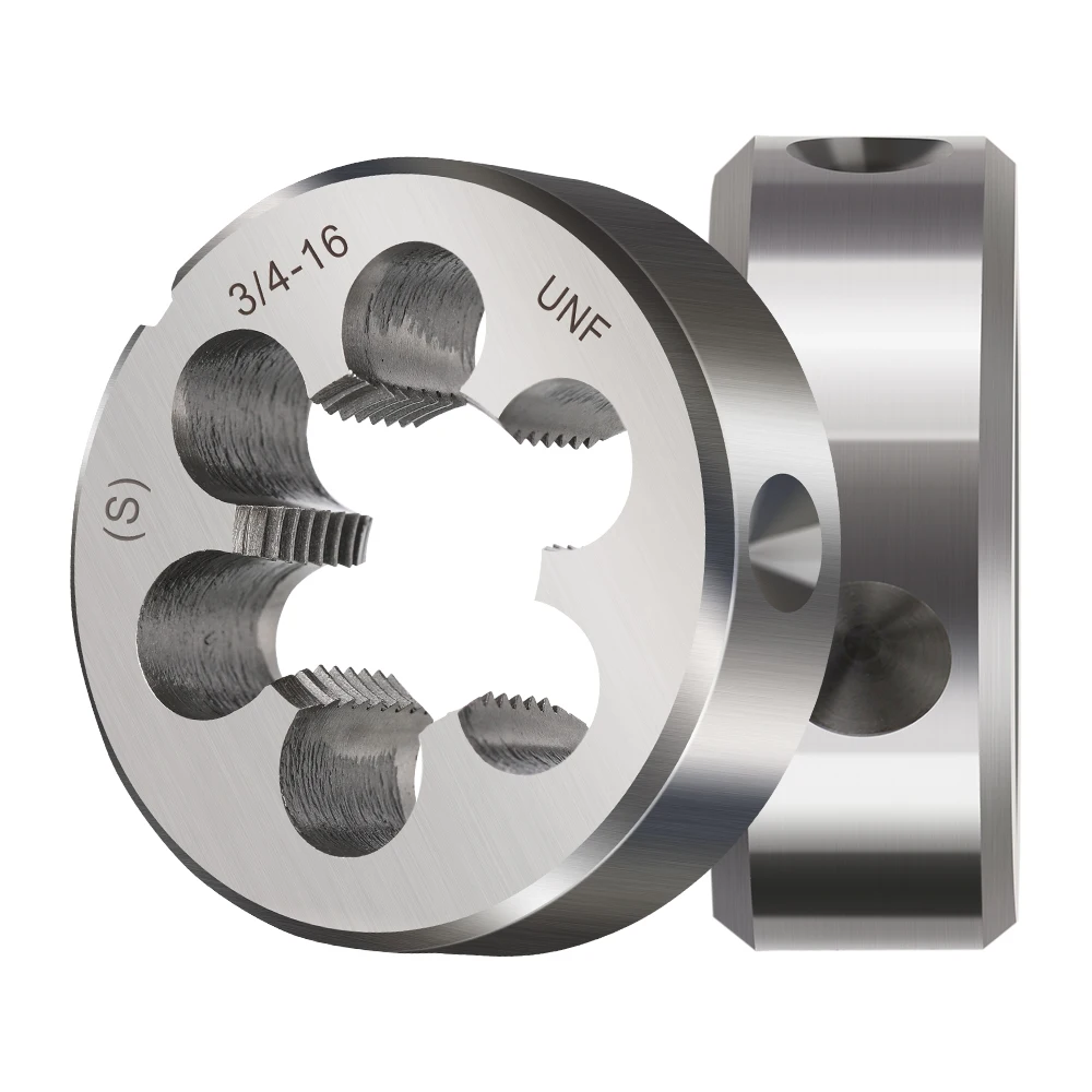 1pc Rechtsgewinde Matrize Maschine Schraube Sterben UNF 5l8-18 UNS 1l2-14 UNF 1l2-20 1/4 NC20 3/8 NC16 7/8 14UNF 1/2-28 UNEF Hand Werkzeuge – Detail 8