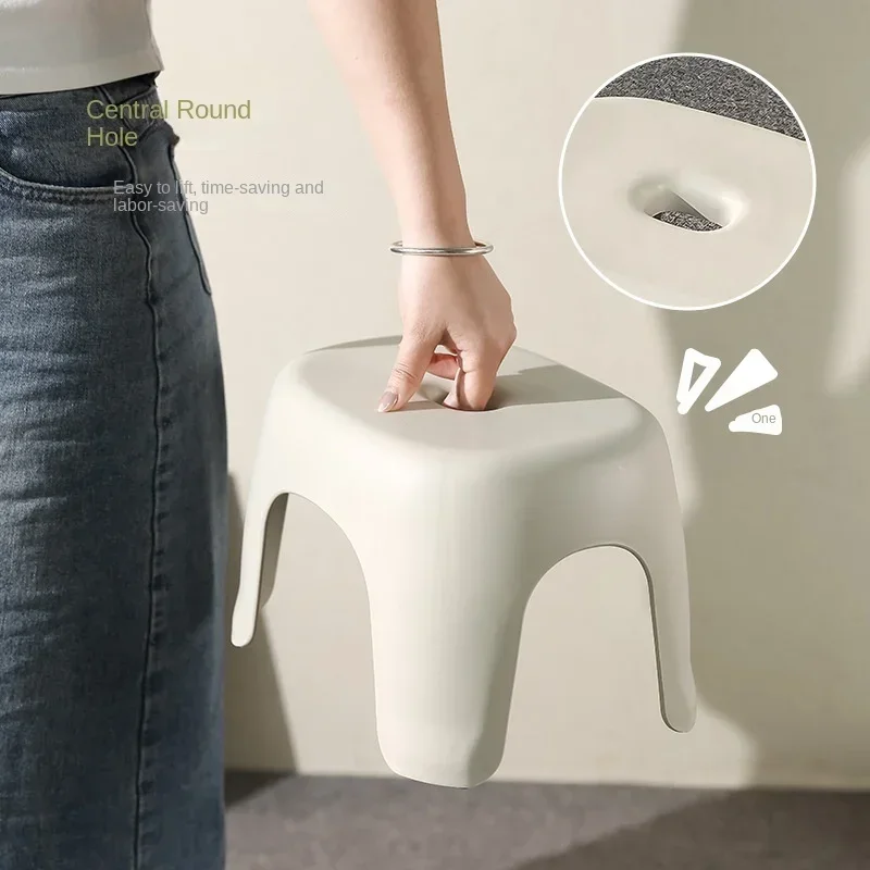 Toilet Squat Stool Step Stool Foldable Plastic Stool Bathroom Shoe Stool Foot Pedal Small Bench