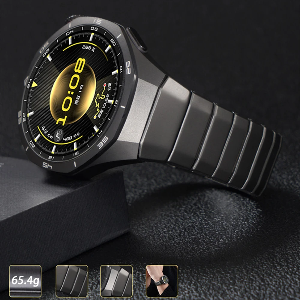 Titanium Luxury Strap - Premium No-Gap Metal Bracelet Band in Stainless Steel
