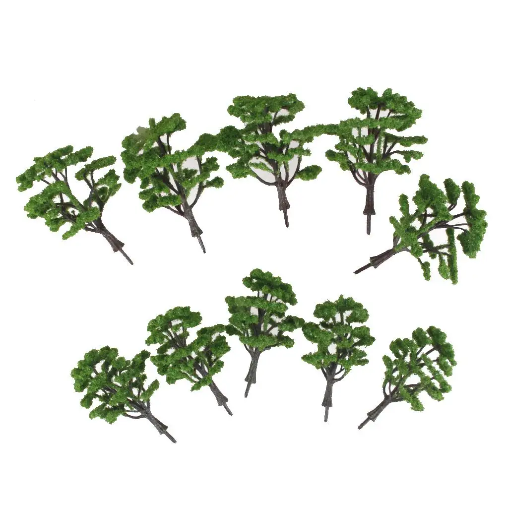 10pcs Model Trees Train Street Railway Layout Diorama Layout HO OO 