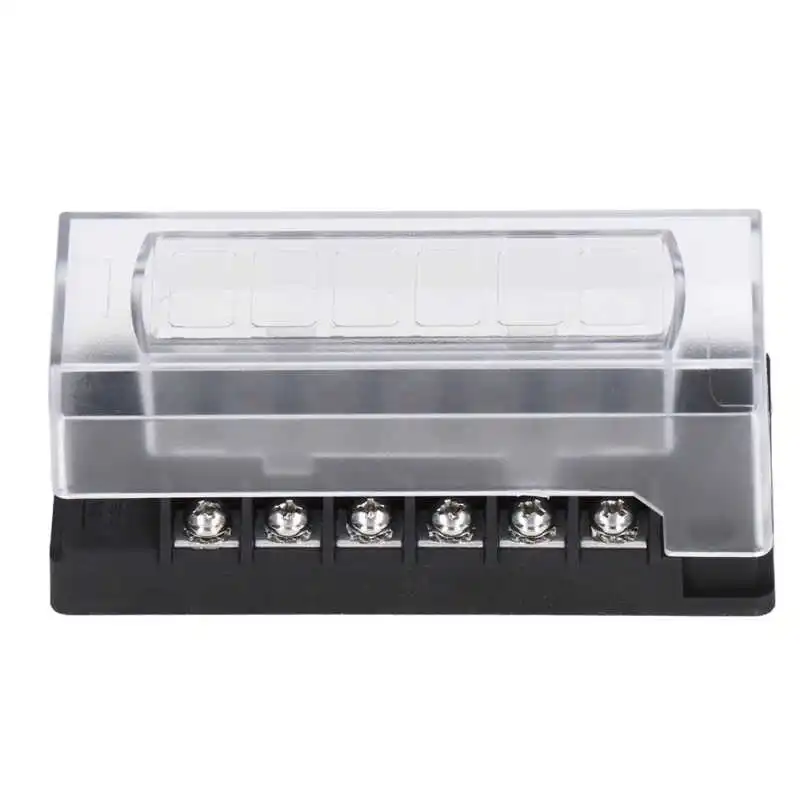 

Box Holder Professional DC 12‑32V Wear Resistant Blocks 6 Way Reliable with LED Indicator Dustproof Cover for Boat