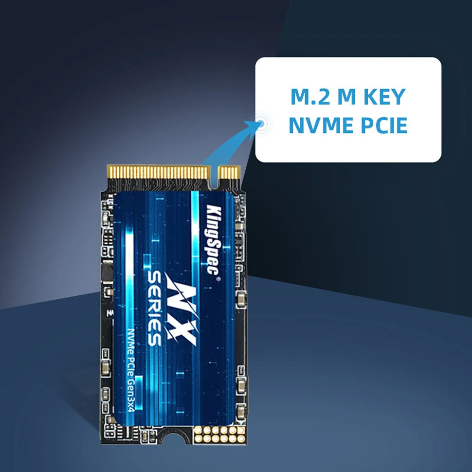 Kingspec 512GB M.2 2242 NVMe SSD – Hasta 3500 MB/s De Lectura, PCIe 3.0 Con 3D NAND Para PC Y Portátiles