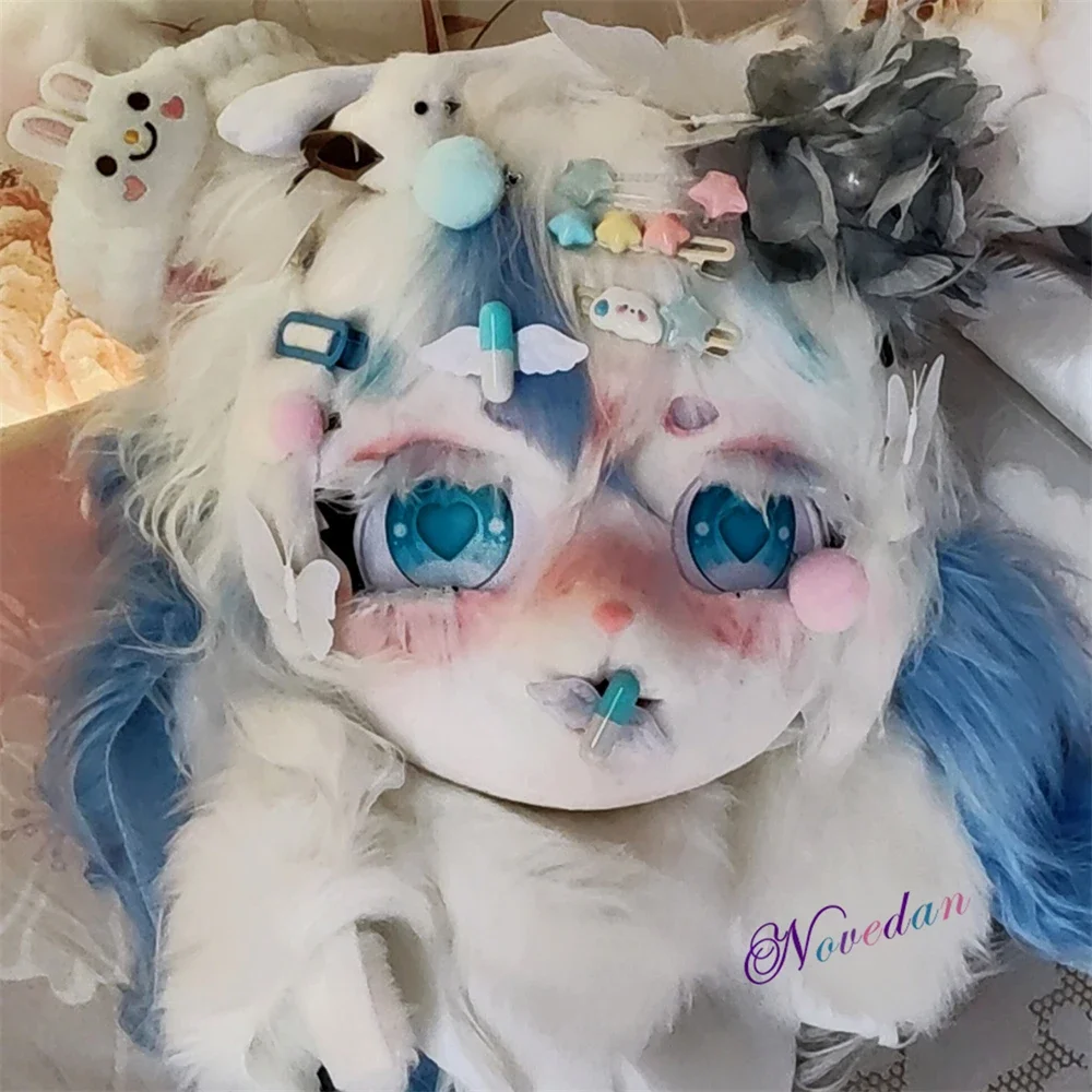 Cute Fursuit Kigurumi Headset Furry Animal Cosplay Costume Comiket Furries Rubbit Doll Cat Kig Mask Cosplay Halloween Costume