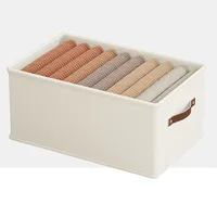 1PC Oxford Clothing and Toy Storage Box Basket Clothes Storage Uncovered Bottom Sweater Sock Bedroom Odorless Storage Cabinet 6
