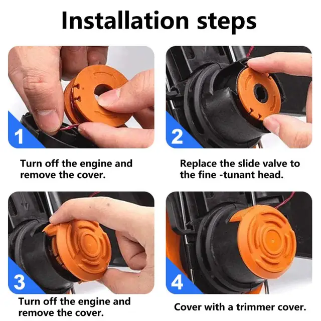 1 Állítsa Be A Gyomi Evő Húros Munkaerő-Megtakarító Nylon Fűnyíró-Kötél Gyorsabb Gyorsulás Nagy Szilárdságú Trimmer Vonal Worx/Wa0010-Hez - Image 4