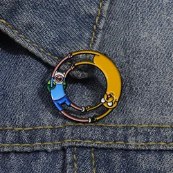 Colorful Cartoon Anime Enamel Pin Brooches - Fun Geometric Lapel Badges Jewelry Gift ( QHXZ217 - 415)