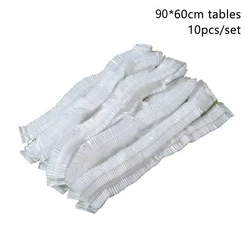 10 - Piece Eco - Friendly Elastic Edged Waterproof Table Covers (90 - 60cm tables)