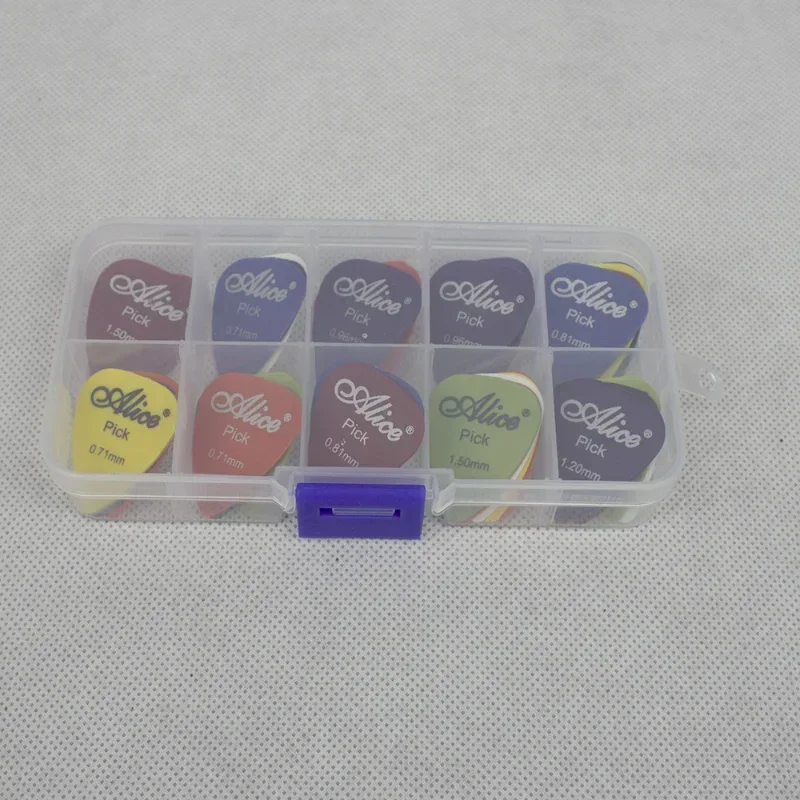 30/50 Pcs ABS Resin Frosted Guitar Plectrums Acoustic Music Guitar Picks Finger Paddle Multiple Thickness Boxed