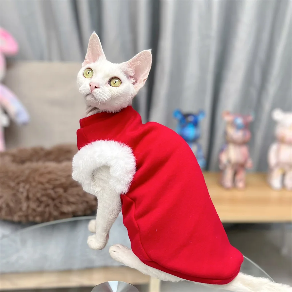Sphinx Jumper Sphynx Clothing Rabbit Fur Stretchy Vest Short Feet Cat