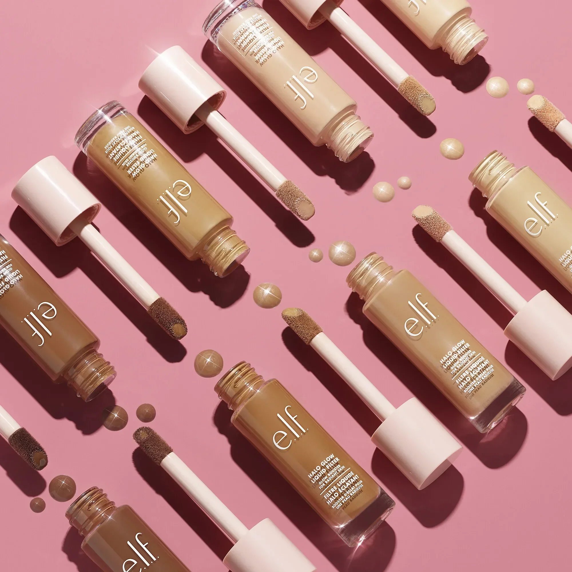 Halo Glow Elf Makeup Liquid Filter Highlighter Base Brightening Pretty Primer Concealer Hydration Rare Beauty Original Makeup
