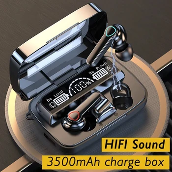 M19 Bluetooth Wireless Headset 5.3 Bluetooth Earphones IPX5 Waterproof Headsets with Mic HiFi Stereo Music Earbuds for All Phone 1