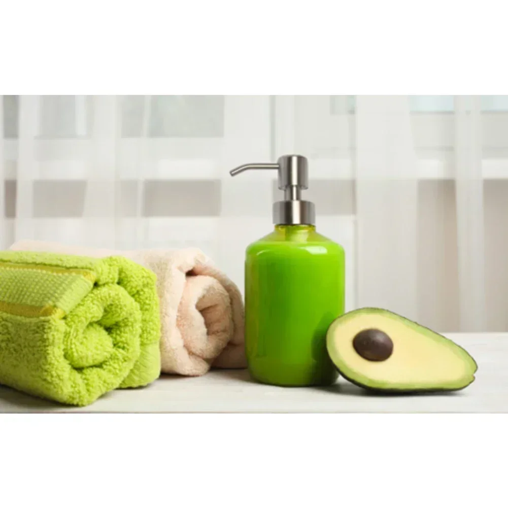 1pcs 304 Stainless Steel Pump Head Soap Dispenser Pressure Nozzle For 28mm Liquid Lotion Bottle Bathroom Kitchen Accessories 5